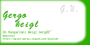 gergo weigl business card